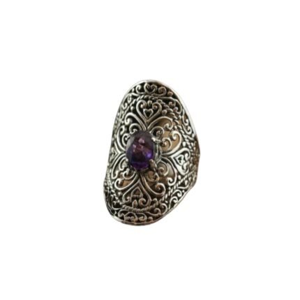 Batik Silver Ring