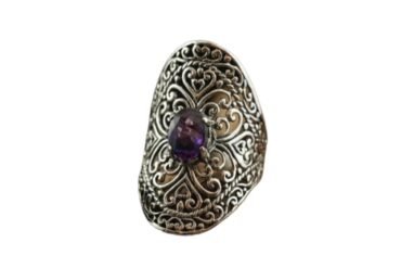 Batik Silver Ring