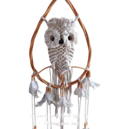 Owl macrame dream catcher