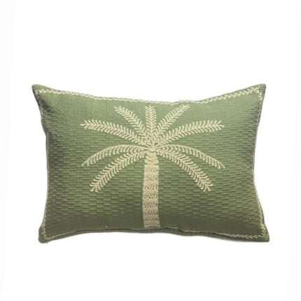 35cm x 50cm Single Large Green Palm Tree Pillow Caover