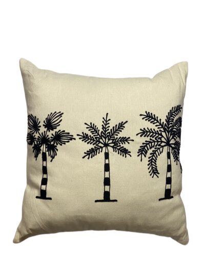 45cm x 45cm Triple Palm Tree Pillow Cover
