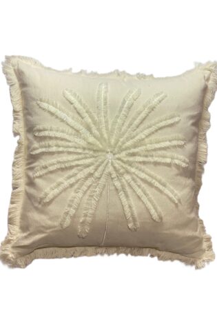 45cm x 45cm Plain White Palm Tree Pillow Cover