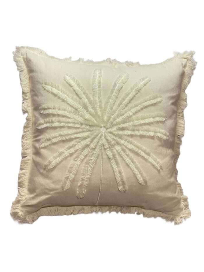 45cm x 45cm Plain White Palm Tree Pillow Cover