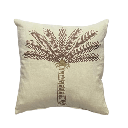 45cm x 45cm Large Single Palm Tree Pillow Cover