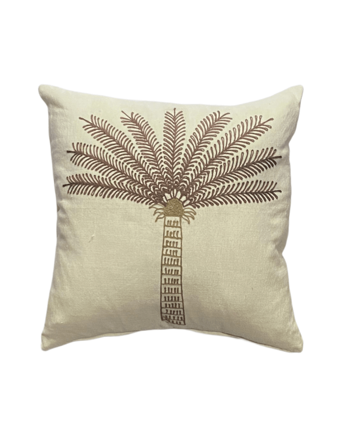 45cm x 45cm Large Single Palm Tree Pillow Cover