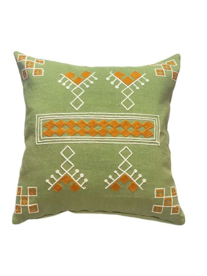 45cm x 45cm Green Boho Pillow Cover