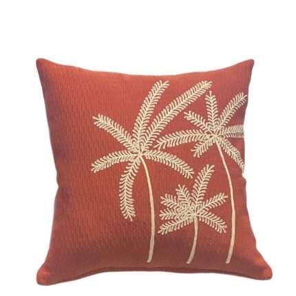 45cm x 45cm Triple Gold Palm Tree Pillow Cover