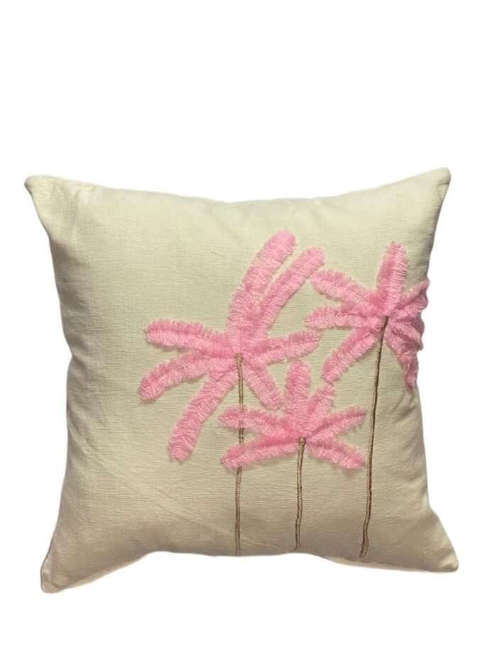 45cm x 45cm Pinky Palm Tree Pillow Cover