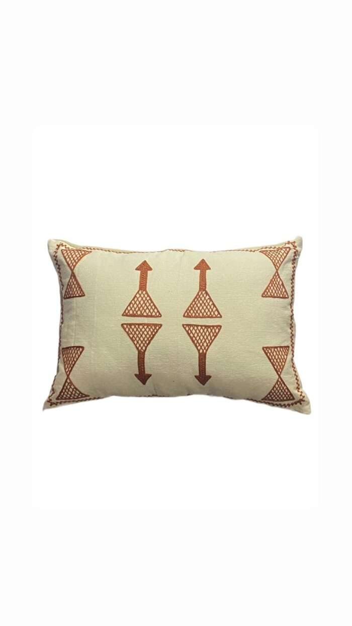 35cm x 50cm Four Arrow Cream Pillow Cover