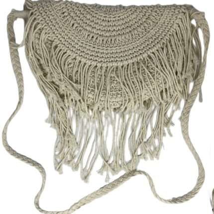 Mini Sling Halfmoon Macrame Bag