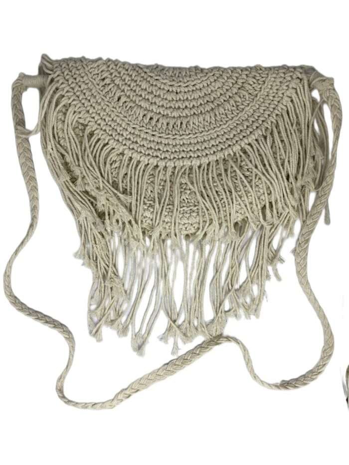 Mini Sling Halfmoon Macrame Bag