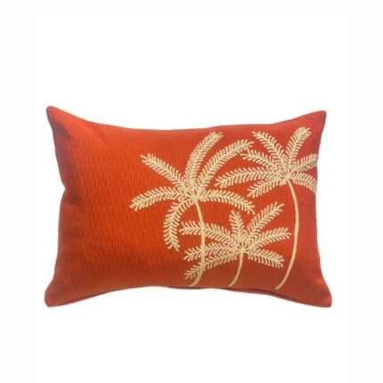 35cm x 50cm Triple Palm Tree Gold Pillow Cover