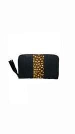 Boho Leather Dots Long Wallet