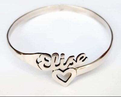 Personalised Custom Made Bangle (Your name) 925 Silver