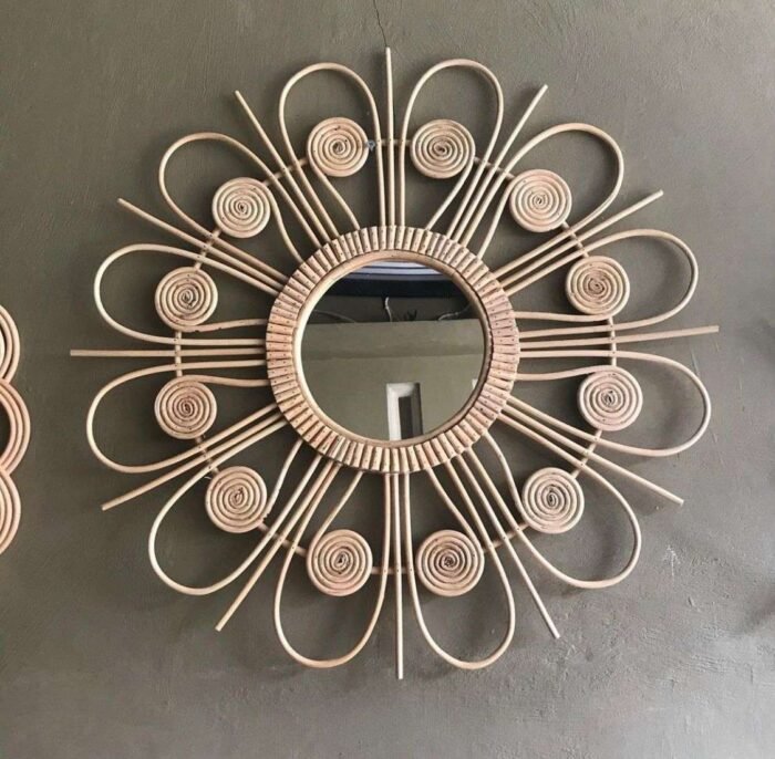 This hand-made mirror from Bali is made from high-quality materials, including rattan, and is both beautiful and durable. The mirror is affordable and can be purchased in bulk or customized to fit specific needs and preferences. It is a unique and natural addition to any home and will be treasured for years to come.