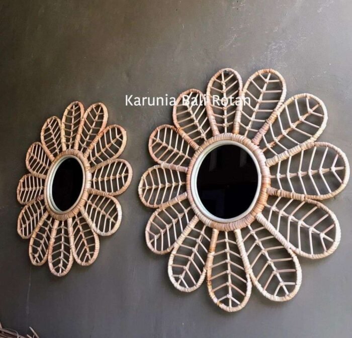 This hand-made mirror from Bali is made from high-quality materials, including rattan, and is both beautiful and durable. The mirror is affordable and can be purchased in bulk or customized to fit specific needs and preferences. It is a unique and natural addition to any home and will be treasured for years to come.