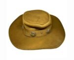 Brown Leather Cowboy Hat