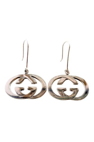 Double GG Round Silver Earring