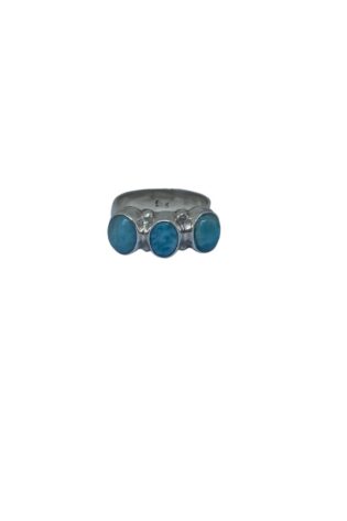 Koki Eye Turquoise Ring 925 Sterling Sliver