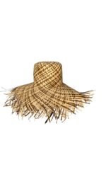 Simple White Mix Brown Bali Natural Hat