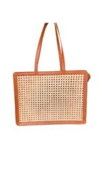 Kari Brown Bali Handmade Rattan Webbing HandBag