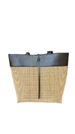 Bima Black Bali Handmade Rattan Webbing HandBag