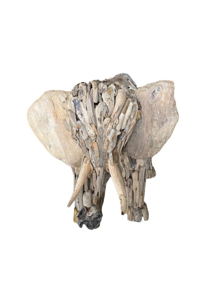 The Size for the Elephant 100 x 55 x 55 cm | Shipping Weight : 40 Kg. We offer handcrafted driftwood creations from Bali including designs of animals, vehicles and wall mirrors made from reclaimed driftwood found on Bali's beaches by skilled artisans. Each piece is unique and adds a touch of natural beauty to any home or office. Established in 2007, we have shipped thousands of products worldwide and each purchase supports the artisans livelihood. Driftwood decorates the place and creates stunning looks for those who prefer exotic looks indoors or outdoors.