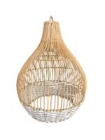 Medium Aim White Rattan Lampshade