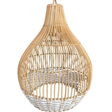 Medium Aim White Rattan Lampshade