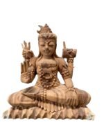 Medium Meditate Balinese Wooden Statue