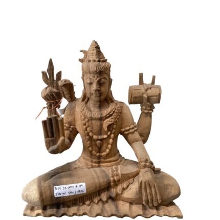 Small Meditate Balinese Wooden Statue