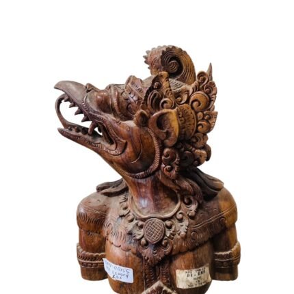 Head Of Gwk Balinese Wooden Statue