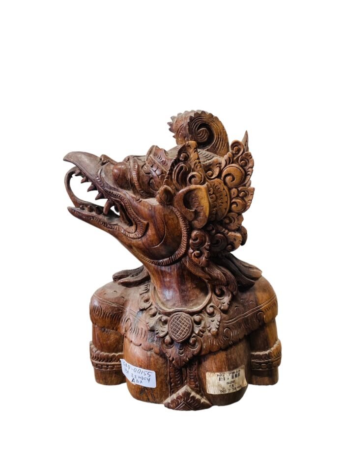 Head Of Gwk Balinese Wooden Statue