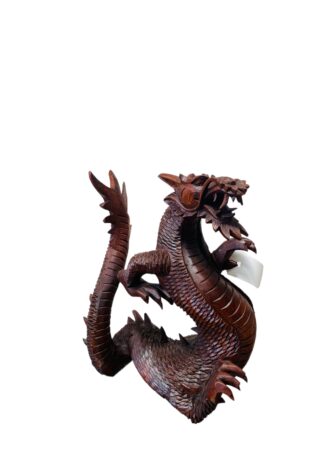 Medium Dragon Balinese Wooden Statue