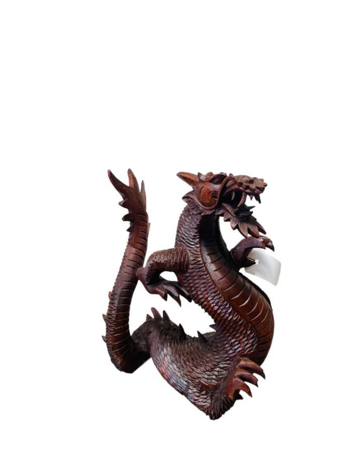 Medium Dragon Balinese Wooden Statue