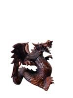 Medium Flying Dragon Short Balinese Wooden Statue