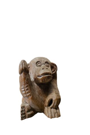 Small Didi Chimpanzee Wooden Statue