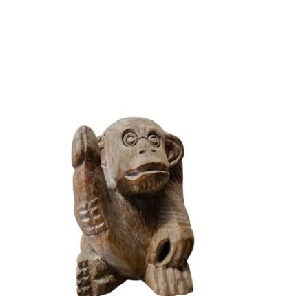 Small Didi Chimpanzee Wooden Statue