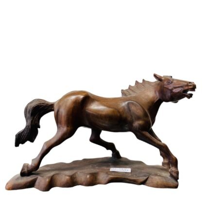 Single Horse Ebony Balinesse Wooden Statue