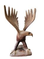 Single Eagle Balinesse Wooden Statue