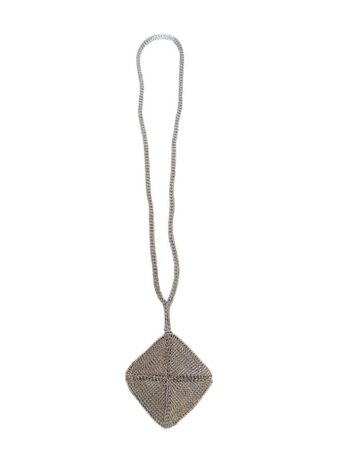 Lamby Crochet Wire Necklace