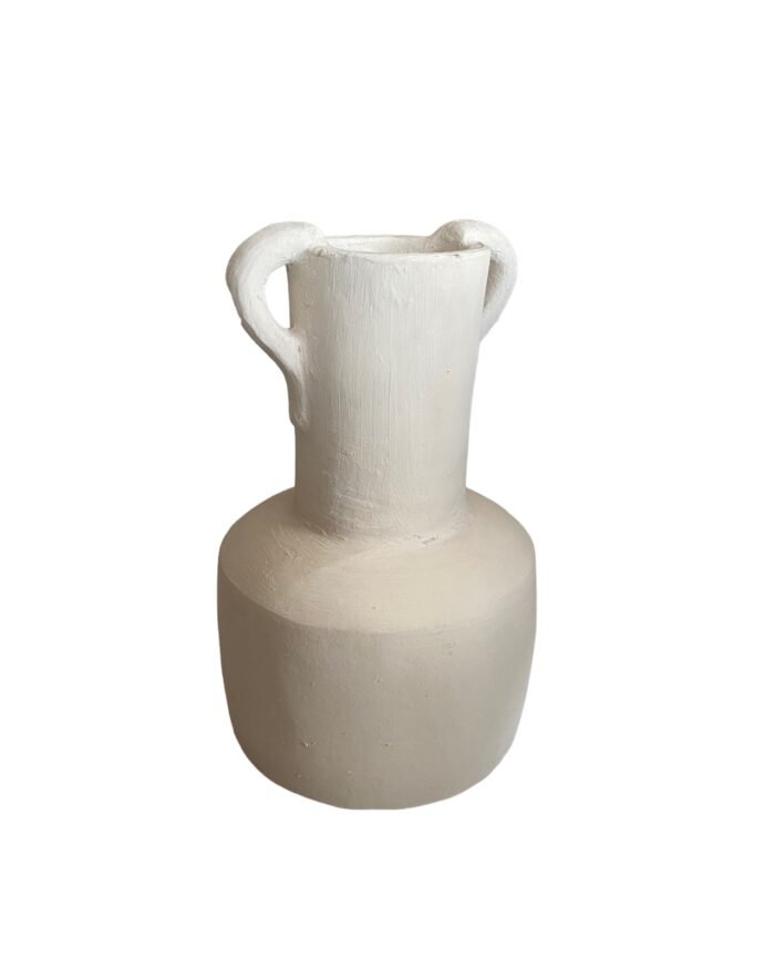 The pottery is made from clay and can be customized to match any home design. It is both practical and beautiful, and can be used to hold flowers, store items or just to decorate a space. Each piece is unique and one of a kind. Size : Height 33 cm x Width : 22 cm