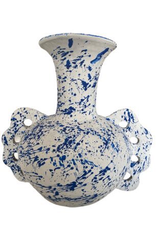 Larkspur Clay Vase