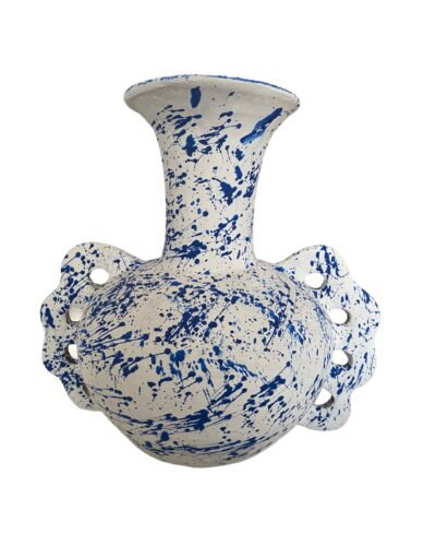 Larkspur Clay Vase