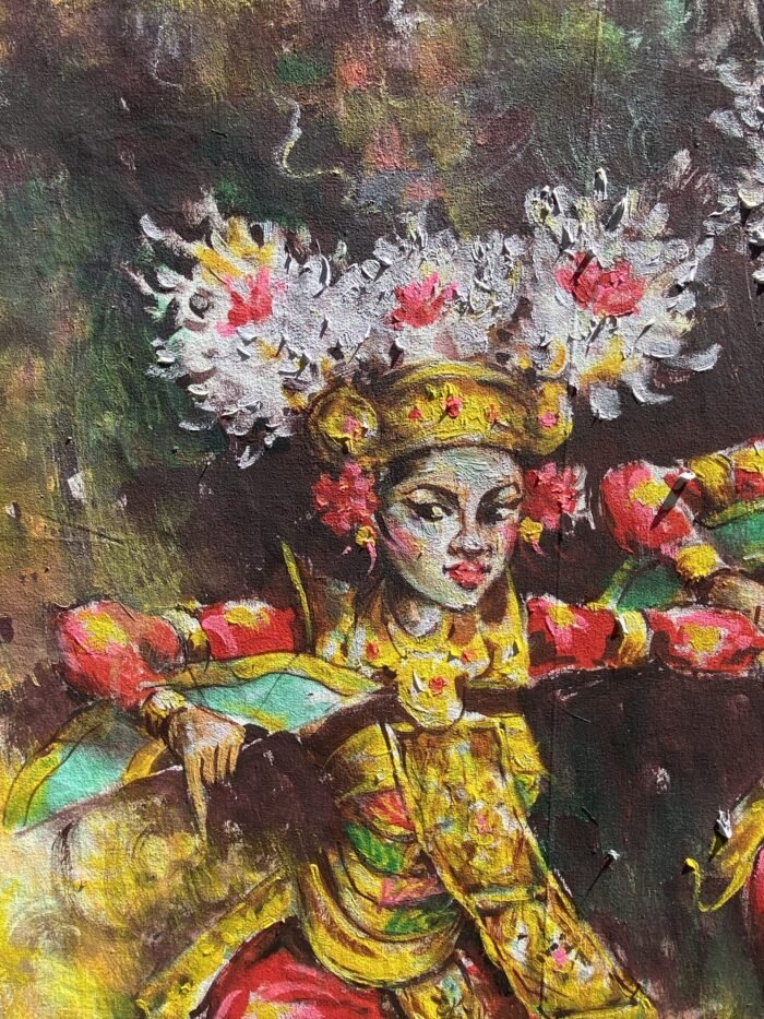 Our Bali Art Paintings are exquisite handcrafted artworks inspired by the rich culture and traditions of Bali, Each piece is a unique masterpiece created using traditional techniques and high-quality materials, showcasing the island's vibrant culture and natural beauty. Size : Length  : 100 cm ,  Height :120 cm , Shipping Weight : 1 kg <span style="font-weight: 400">Shipping options are as follows : </span> <table style="height: 433px" width="357"> <tbody> <tr> <td colspan="2"><b>Bali Bya Air</b></td> </tr> <tr> <td><span style="font-weight: 400">Australia</span></td> <td><span style="font-weight: 400">$45 per satchel up to 1kg</span> <span style="font-weight: 400">Express 4 - 6 days</span></td> </tr> <tr> <td colspan="2"><b>Bali Bya Box</b></td> </tr> <tr> <td><span style="font-weight: 400">Australia</span></td> <td><span style="font-weight: 400">$179 per box up to 30kg</span> <span style="font-weight: 400">Cargo 8 - 10 weeks</span></td> </tr> <tr> <td colspan="2"><b>Bali Bya Freight</b></td> </tr> <tr> <td><span style="font-weight: 400">Australia</span></td> <td><span style="font-weight: 400">$700 per m3</span> <span style="font-weight: 400">Cargo 8 - 10 weeks</span></td> </tr> </tbody> </table> <strong>The products will be packed safely before sending it to your home!</strong>