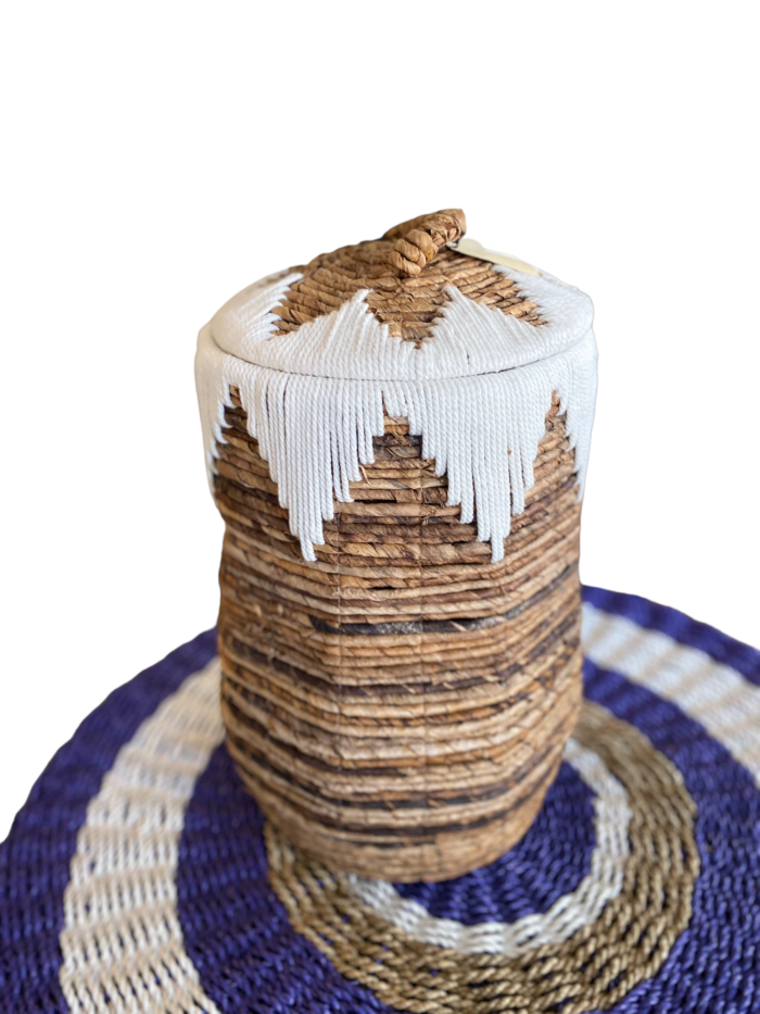 Handmade in Bali, the Bali Wicker Natural Basket offers a unique blend of style and functionality. Ideal for storing household items or as a stylish accessory for outdoor activities. Size : Heigh : 57 cm , Diameter 50 cm | Shipping Weight : 10