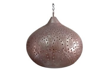 Kap Bulat Maroko Tamarind Bali Copper Lampshade