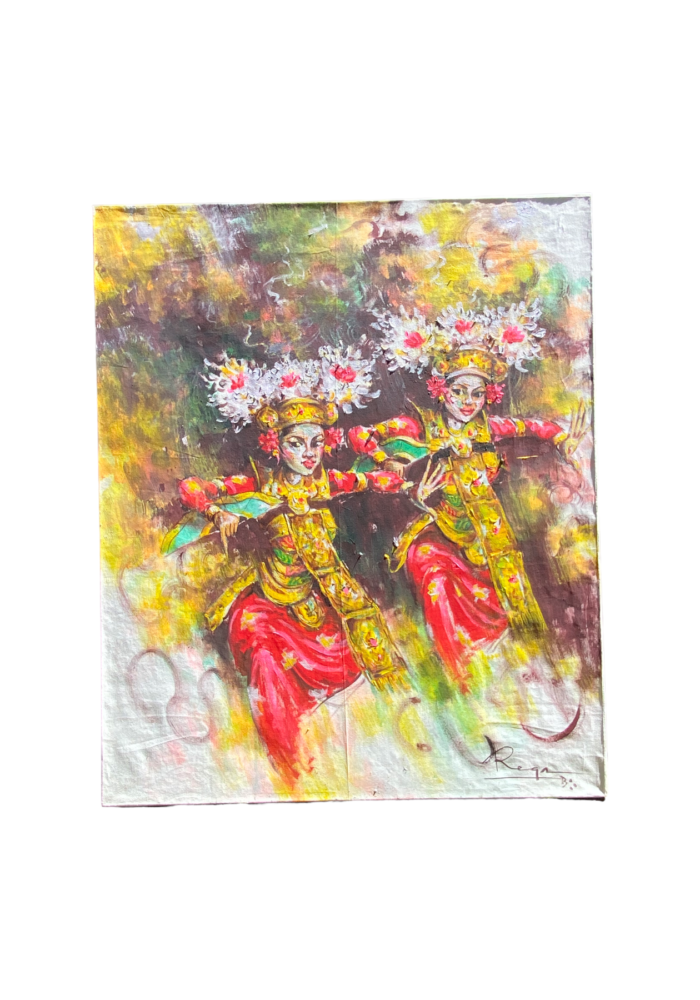 Bali Dance Duet Art Painting