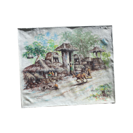 Traditional House Bali Art Painting