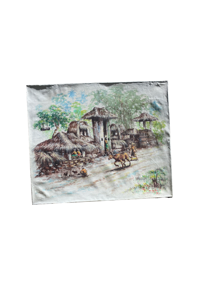 Traditional House Bali Art Painting